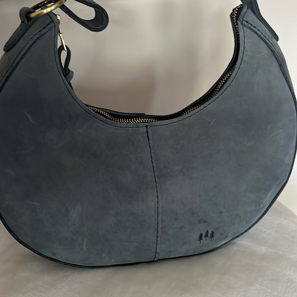 Portland Leather goods NORA SHOULDER BAG storm